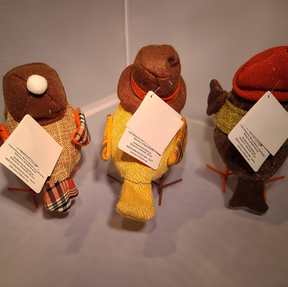 Fall Fabric Birds - Picture 3 of 8